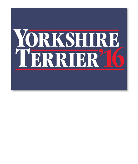 Yorkshire Terrier '16 Dk Navy T-Shirt Front