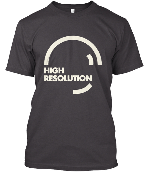 High Resolution Heathered Charcoal  Camiseta Front