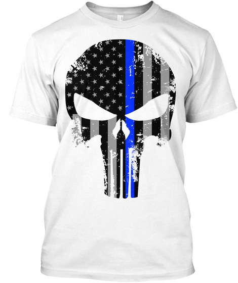 Support Our Peace Officers White Maglietta Front