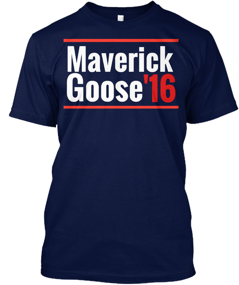 Maverick Goose'16  Navy áo T-Shirt Front
