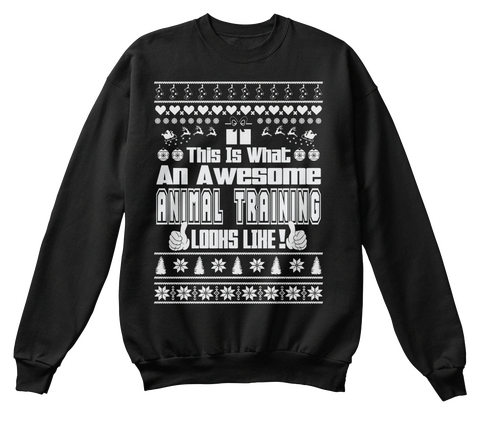 This Is What An Awesome Animal Training Loohs Lihe Black Camiseta Front