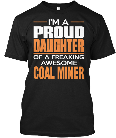 Coal Miner Black Camiseta Front