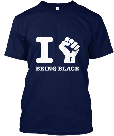 Love My Blackness Navy T-Shirt Front