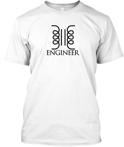 Engineer White T-Shirt Front