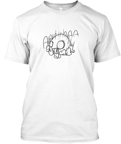 Acktopus The Screaming Octopus White T-Shirt Front