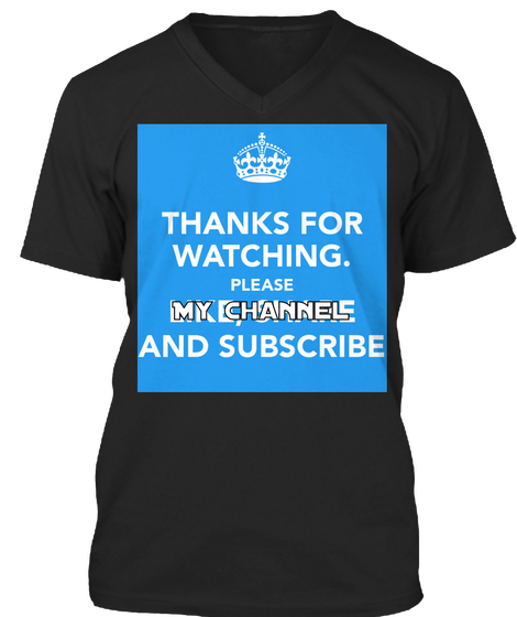My Channel Black T-Shirt Front