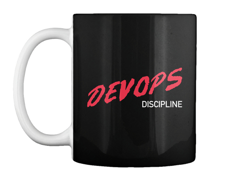 Devops Discipline Black T-Shirt Front