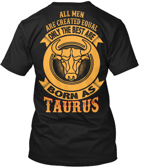 Taurus T Shirt Black T-Shirt Back