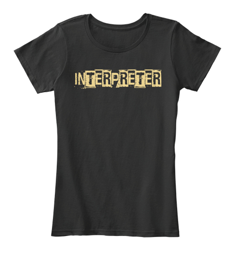 Interpreter Black T-Shirt Front