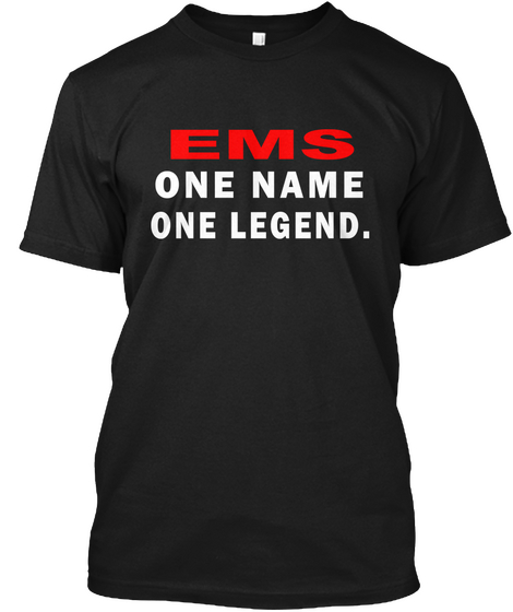 Ems One Name One Legend Black Maglietta Front