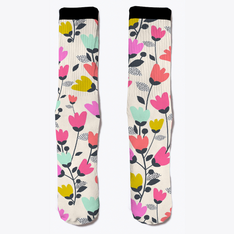 I Love Flower Socks  Standard Camiseta Front