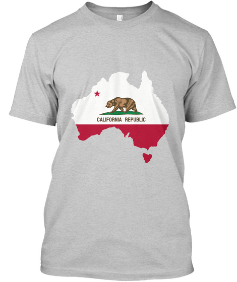 California Republic Light Steel áo T-Shirt Front