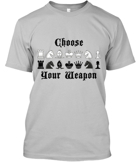 Chess Shirt Sport Grey T-Shirt Front