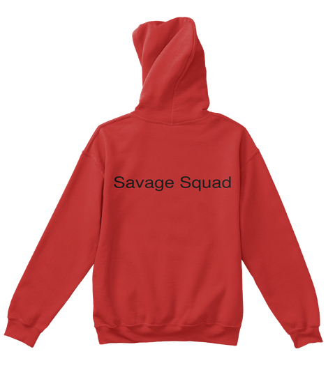 Savage Squad Red áo T-Shirt Back