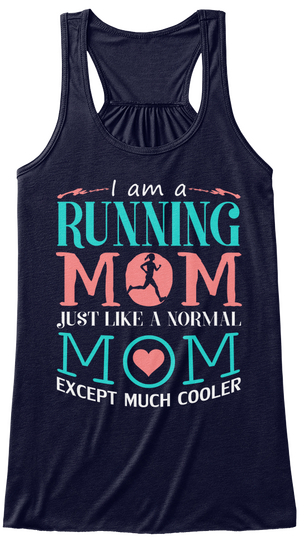 Running Mom Midnight Maglietta Front