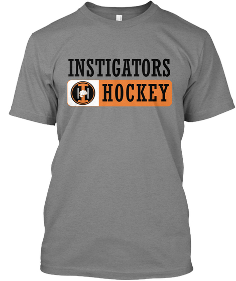 Instigators Hockey Premium Heather T-Shirt Front