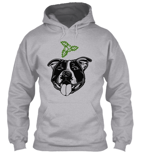 Pitbull Mistletoe Sport Grey Camiseta Front