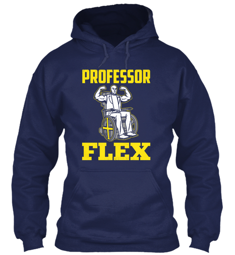 Professor Flex Navy T-Shirt Front