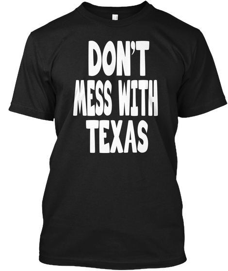 Texas T Shirt Limited Edition Black Maglietta Front