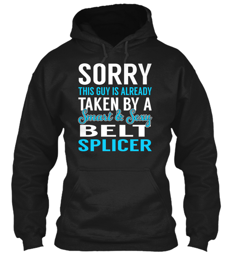 Belt Splicer Black T-Shirt Front