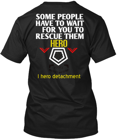 The Police Hero Black T-Shirt Back