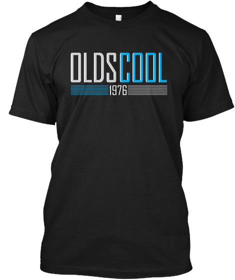 Old School 1976 Black T-Shirt Front