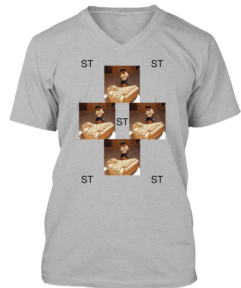 St St St St St Athletic Heather T-Shirt Front