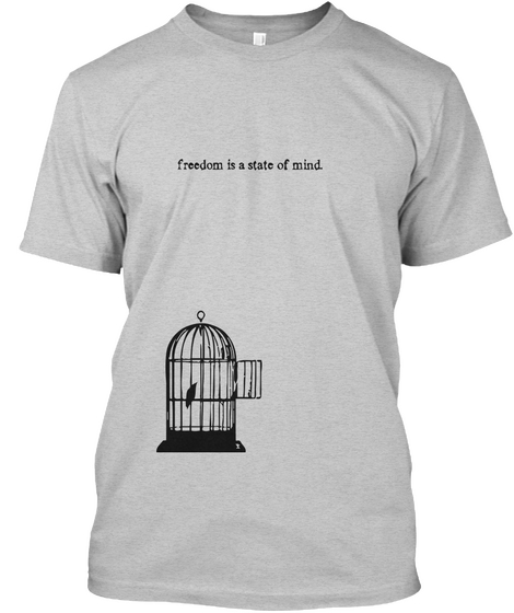 Freedom Tees   Limited Edition Light Steel T-Shirt Front