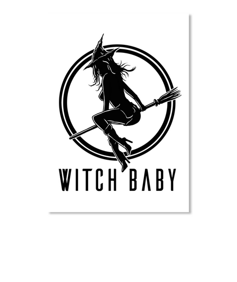 Witch Baby White T-Shirt Front
