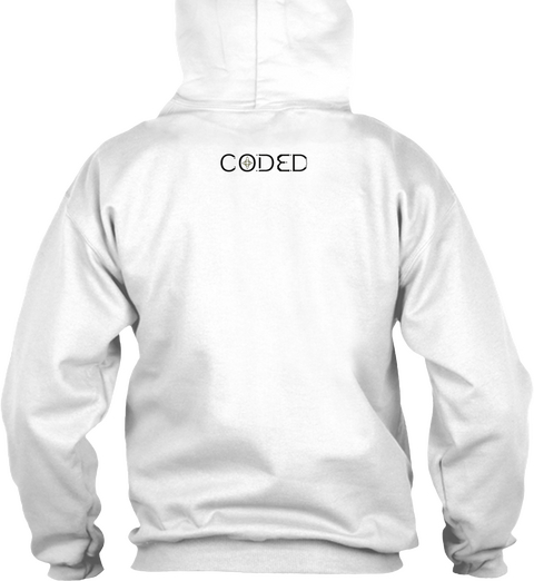 Coded Arctic White T-Shirt Back