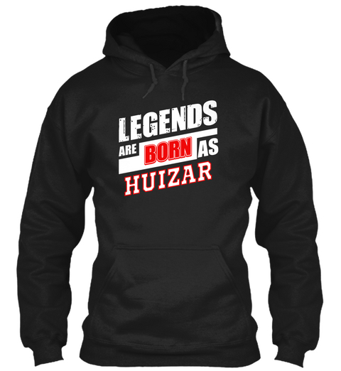 Legends Are Born As Huizar Black Camiseta Front