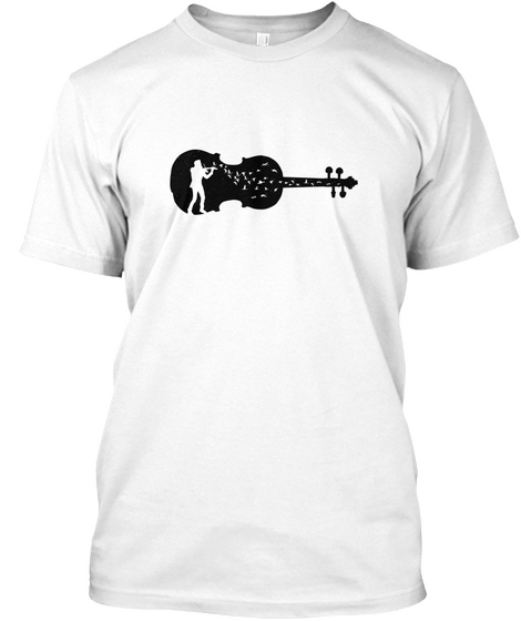 Violin   Violinist White T-Shirt Front