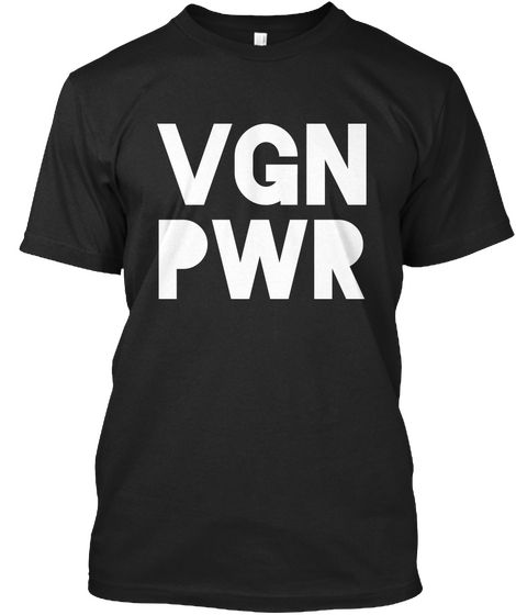 Vgn Pwr Black Camiseta Front
