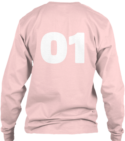 O1 Light Pink T-Shirt Back