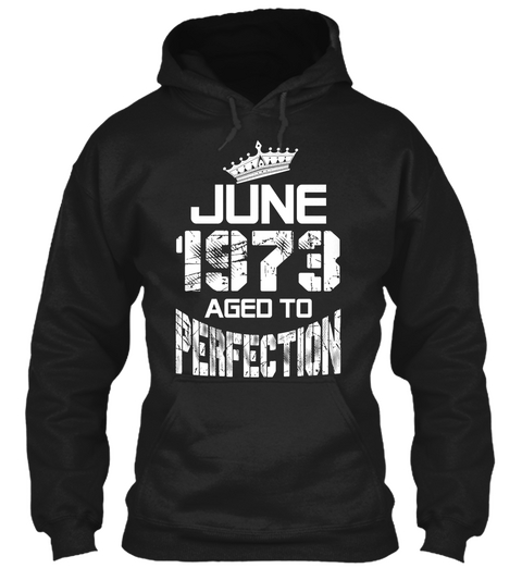 June 1973 Black T-Shirt Front