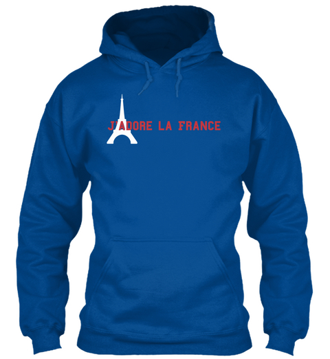 J'adore La France Royal áo T-Shirt Front