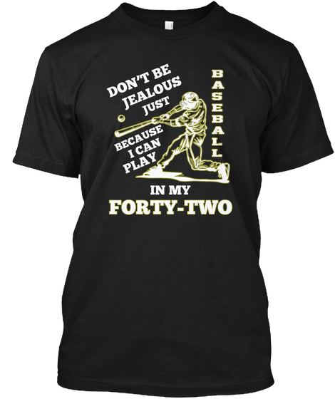 Baseball Forty Two Black Camiseta Front