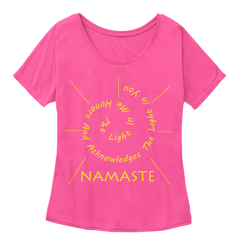 Namaste Flowy Berry  T-Shirt Front