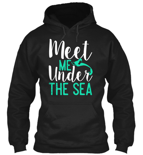 Meet Me Under The Sea Black Camiseta Front