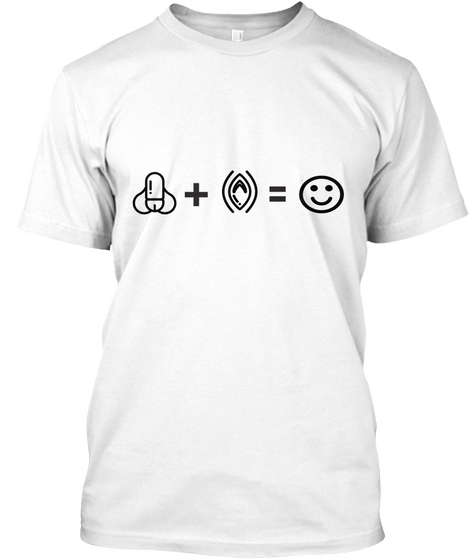 Penis+ Vagina = Happyface White T-Shirt Front