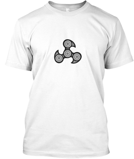 Spinner Love  White T-Shirt Front