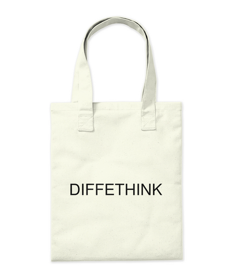 Diffethink Natural T-Shirt Back