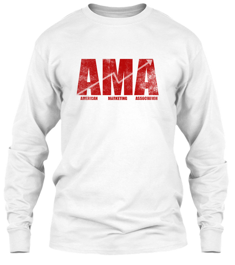Ama American Marketing Association White áo T-Shirt Front