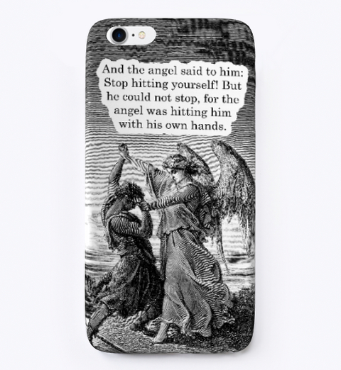 Stop Hitting Yourself Phone Case Standard Maglietta Front