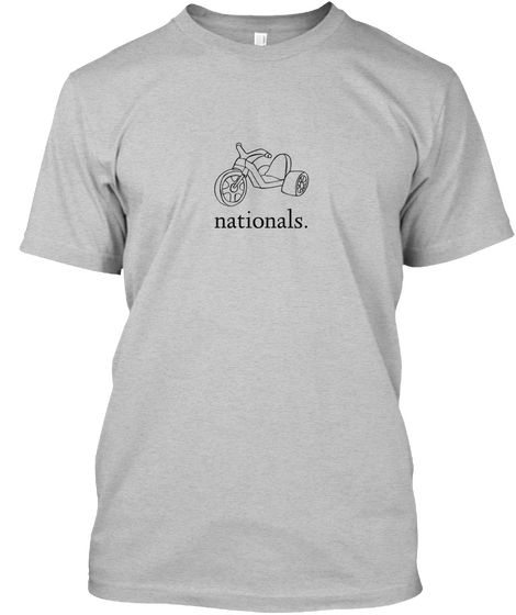 Nationals Light Heather Grey  Camiseta Front