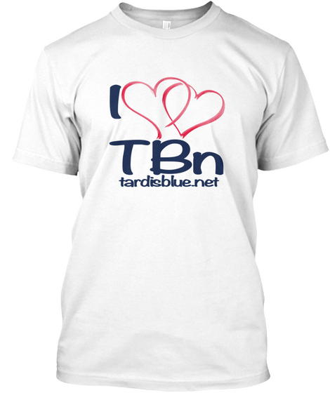 I Love Tbn Tardisblue.Net White áo T-Shirt Front