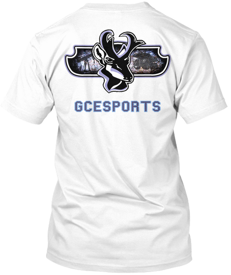 Gcesports White Camiseta Back