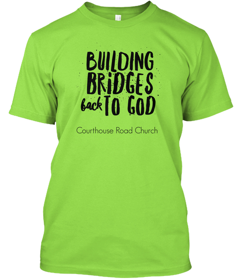 Courthouse Road Church Lime Camiseta Front