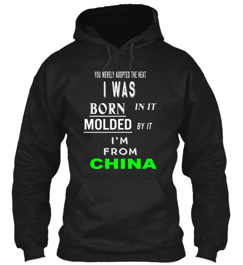 I'm From  China Black Kaos Front
