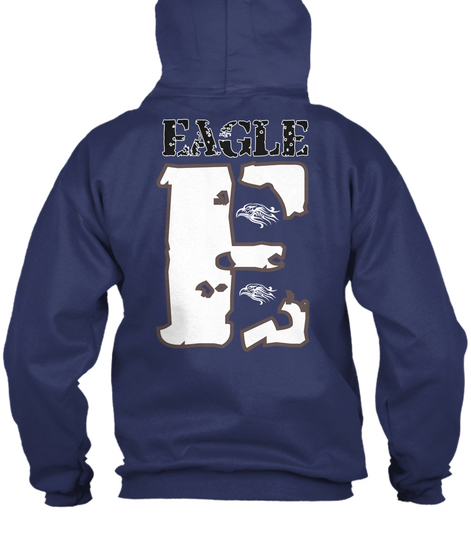 Eagle E Navy  T-Shirt Back